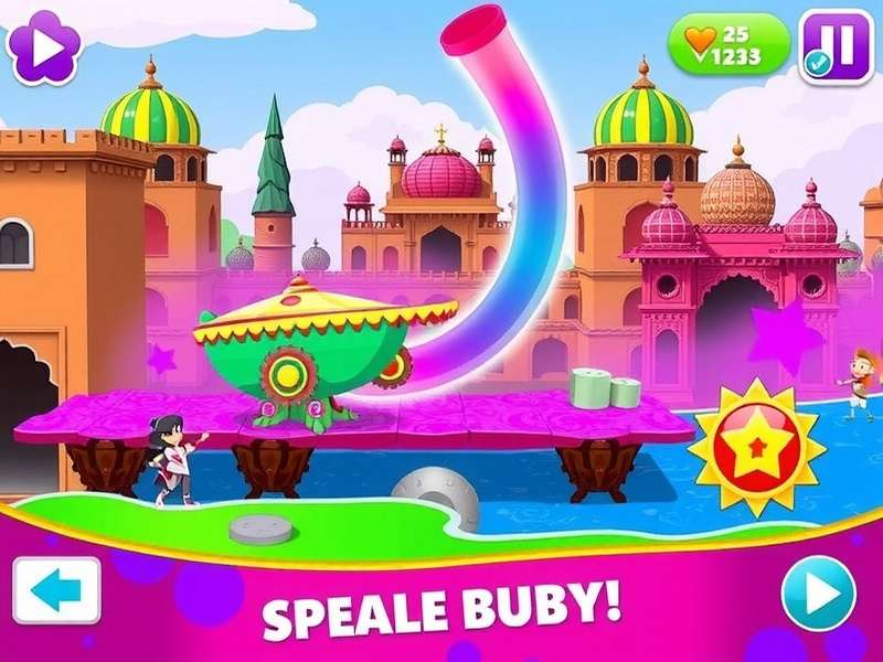 Holi Color Extravaganza Gameplay Screenshot